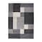 World Rug Gallery Contemporary Modern Geometric Boxes Design Non-Slip Area Rug 6'6'' x 9' Gray 506GRAY6X9 - alternate 5